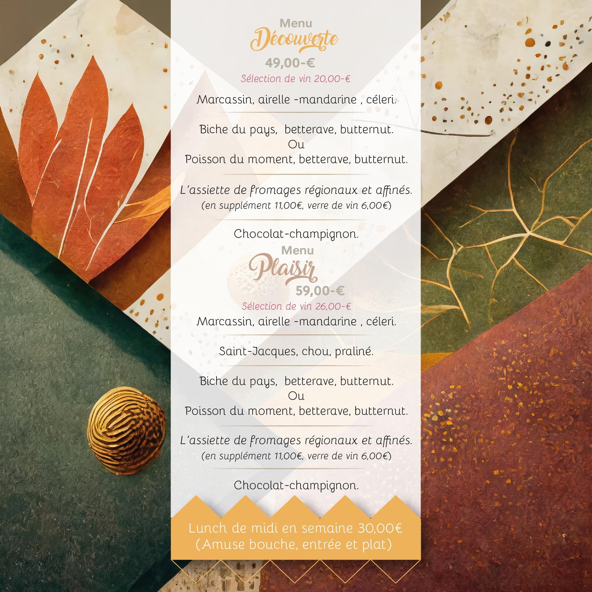 Menu le Baragoû